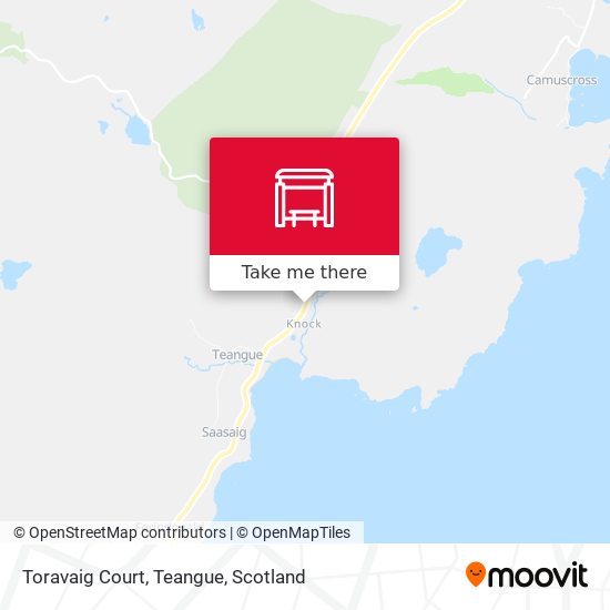 Toravaig Court, Teangue map