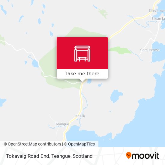 Tokavaig Road End, Teangue map