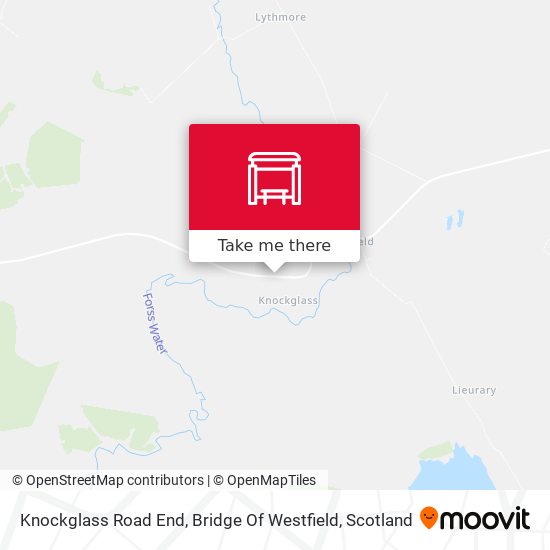 Knockglass Road End, Bridge Of Westfield map