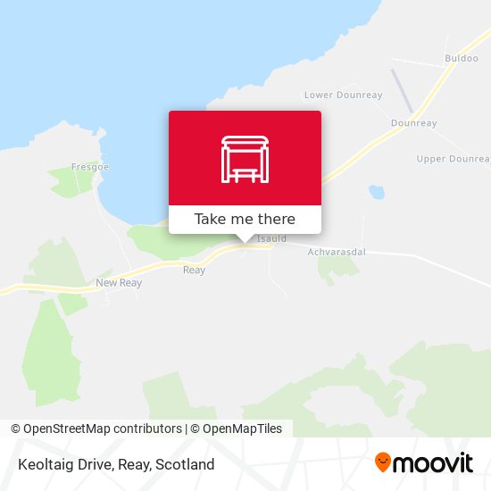 Keoltaig Drive, Reay map