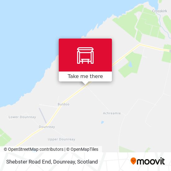 Shebster Road End, Dounreay map