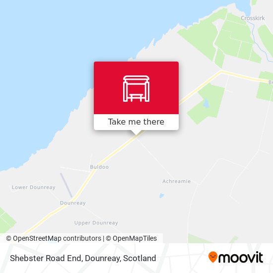 Shebster Road End, Dounreay map