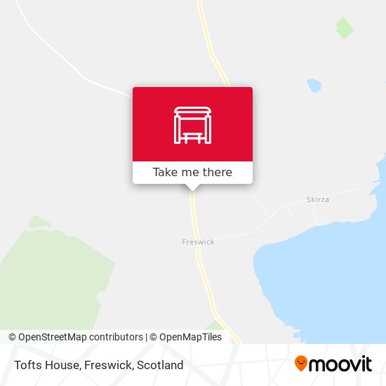 Tofts House, Freswick map