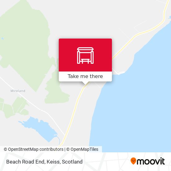 Beach Road End, Keiss map