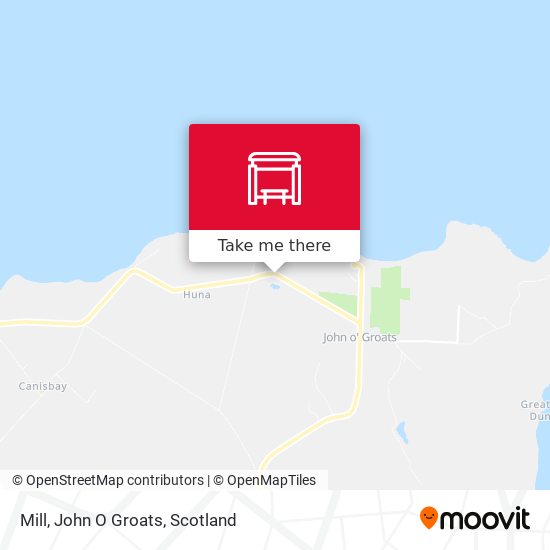 Mill, John O Groats map