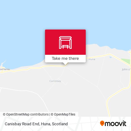 Canisbay Road End, Huna map