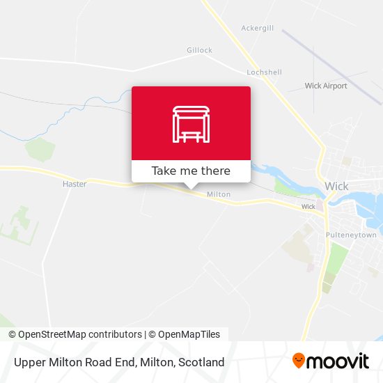 Upper Milton Road End, Milton map