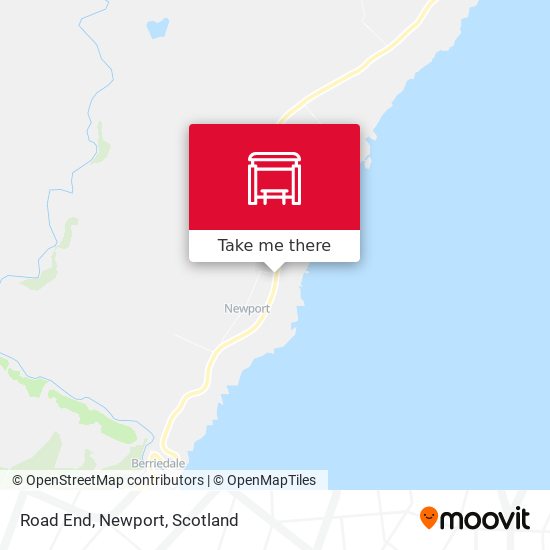 Road End, Newport map