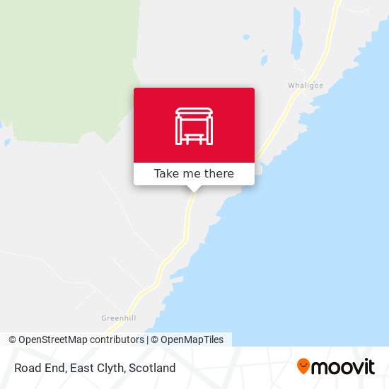 Road End, East Clyth map