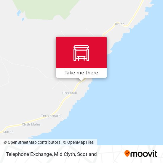 Telephone Exchange, Mid Clyth map