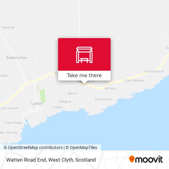 Watten Road End, West Clyth map