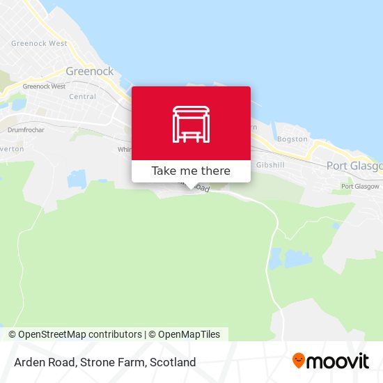 Arden Road, Strone Farm map