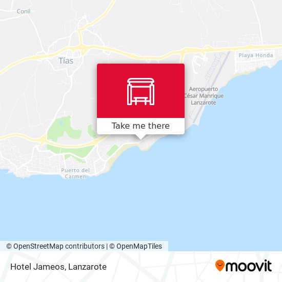 Hotel Jameos map