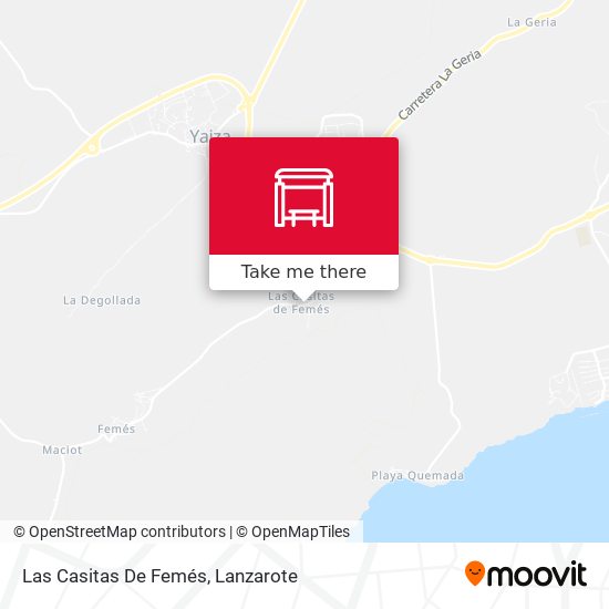 Las Casitas De Femés map