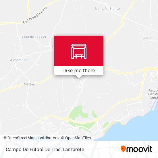Campo De Fútbol De Tías map