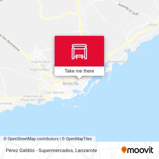 Pérez Galdós - Supermercados map