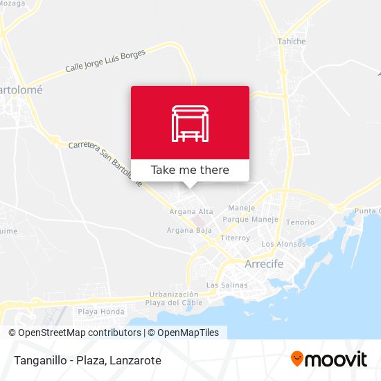 mapa Tanganillo - Plaza