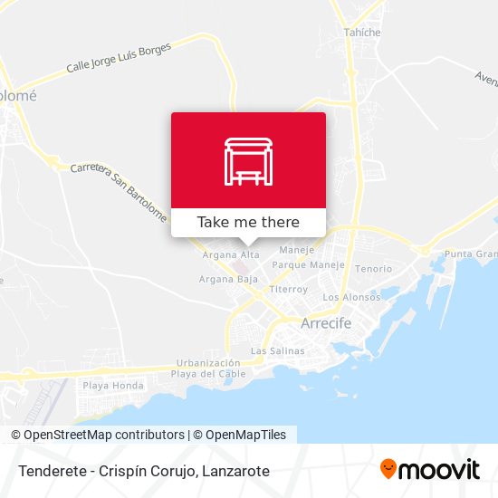 Tenderete - Crispín Corujo map