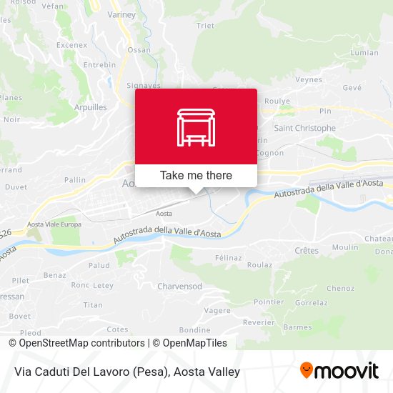 Via Caduti Del Lavoro (Pesa) map