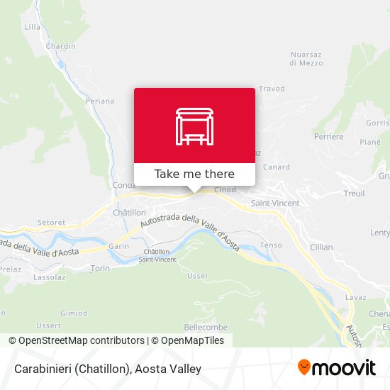 Carabinieri (Chatillon) map