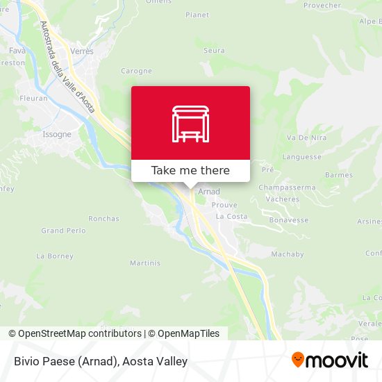 Bivio Paese (Arnad) map