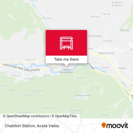 Chatillon Station map