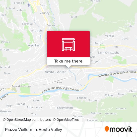 Piazza Vuillermin map