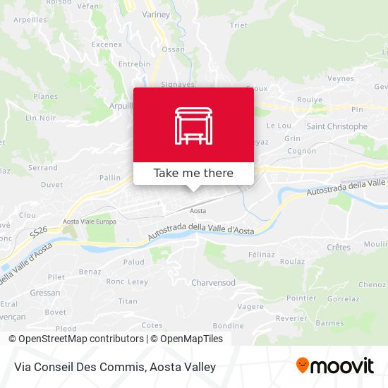 Via Conseil Des Commis map