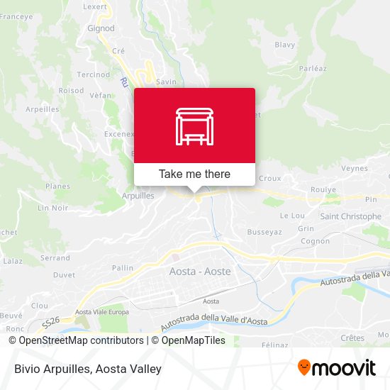 Bivio Arpuilles map
