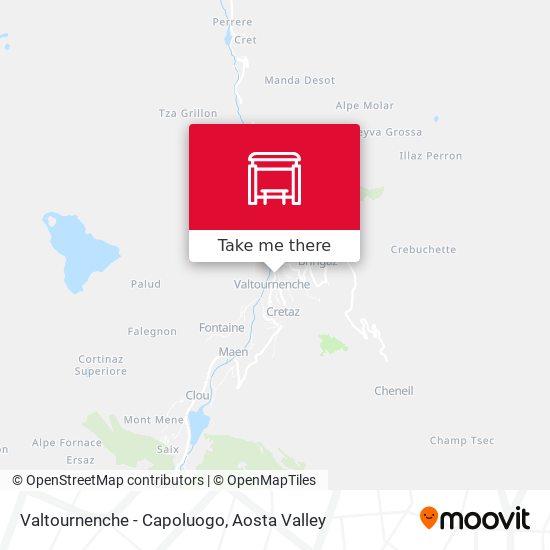 Valtournenche - Capoluogo map