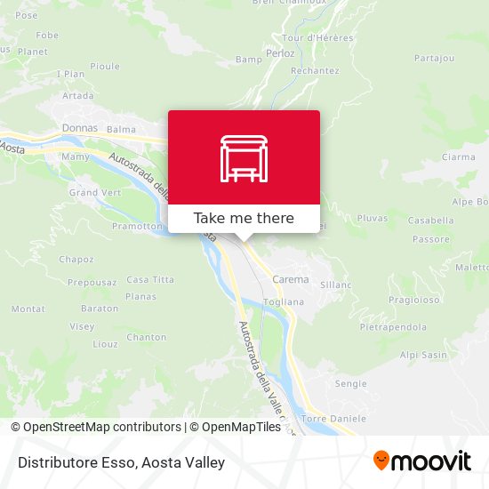 Distributore Esso map
