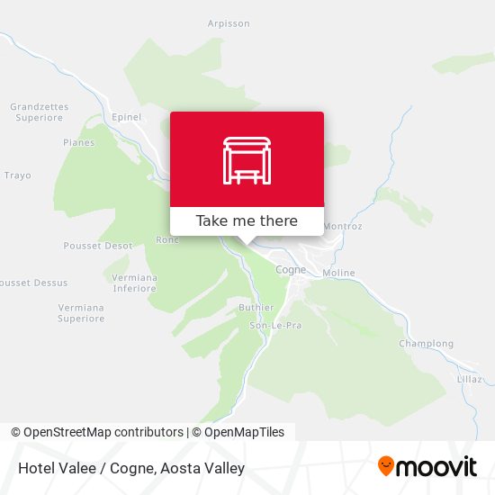 Hotel Valee / Cogne map