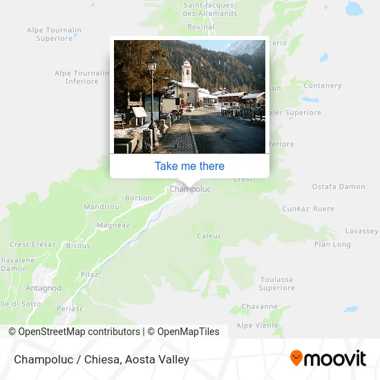 Champoluc / Church map