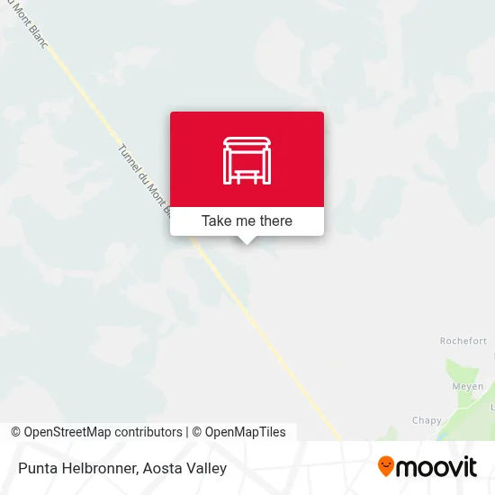 Punta Helbronner map