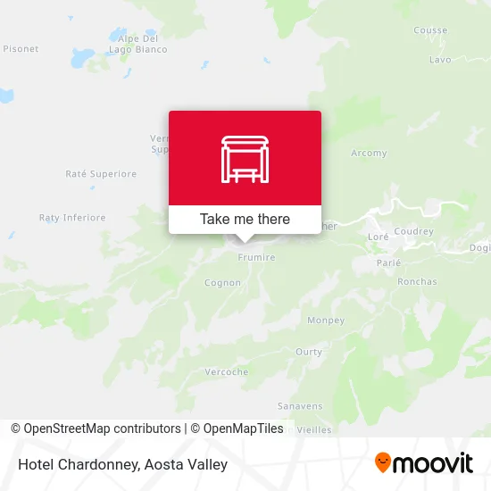 Hotel Chardonney map