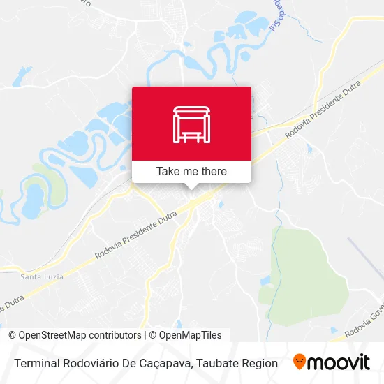 Terminal Rodoviário De Caçapava map