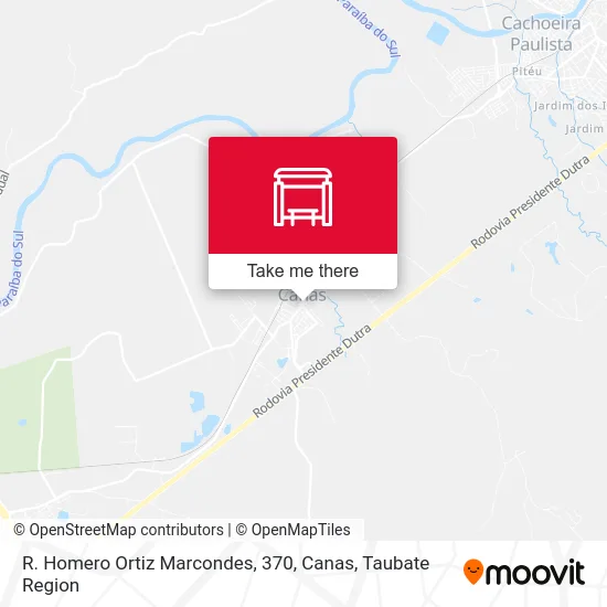 R. Homero Ortiz Marcondes, 370, Canas map