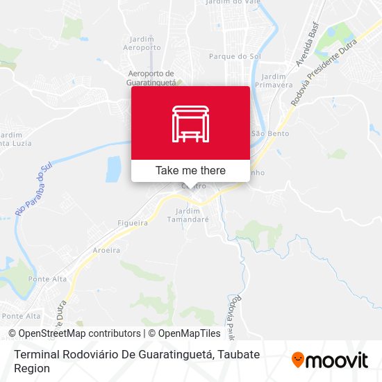 Terminal Rodoviário De Guaratinguetá map