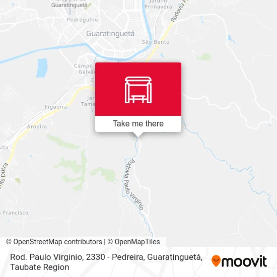 Rod. Paulo Virginio, 2330 - Pedreira, Guaratinguetá map