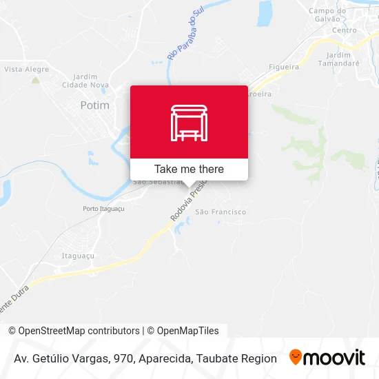 Av. Getúlio Vargas, 970, Aparecida map