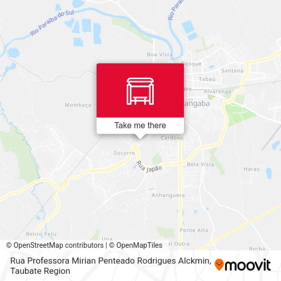 Rua Professora Mirian Penteado Rodrigues Alckmin map