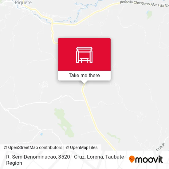 R. Sem Denominacao, 3520 - Cruz, Lorena map