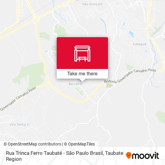 Rua Trinca Ferro Taubaté - São Paulo Brasil map