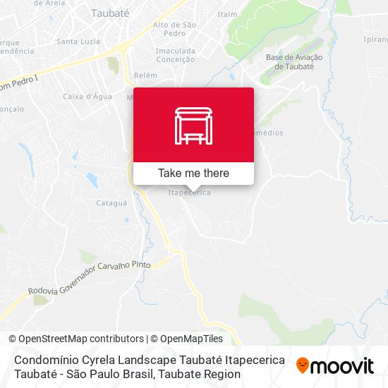 Condomínio Cyrela Landscape Taubaté Itapecerica Taubaté - São Paulo Brasil map
