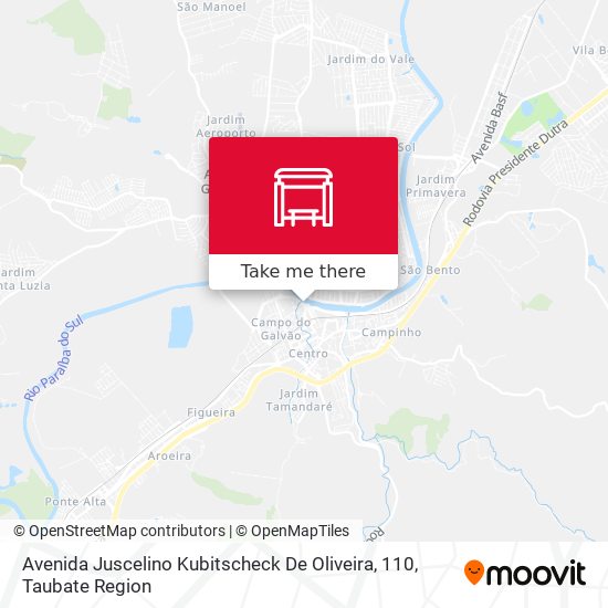 Avenida Juscelino Kubitscheck De Oliveira, 110 map