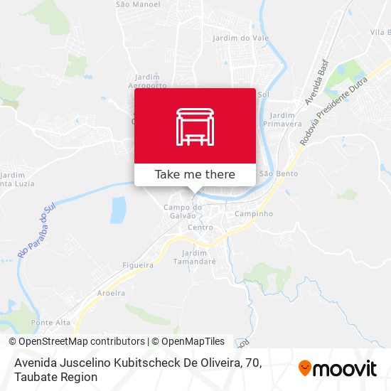 Avenida Juscelino Kubitscheck De Oliveira, 70 map