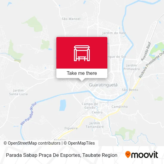 Parada Sabap Praça De Esportes map