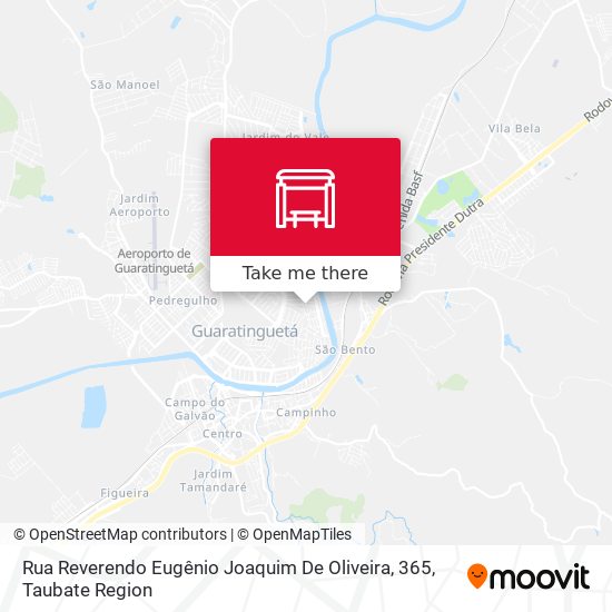 Mapa Rua Reverendo Eugênio Joaquim De Oliveira, 365