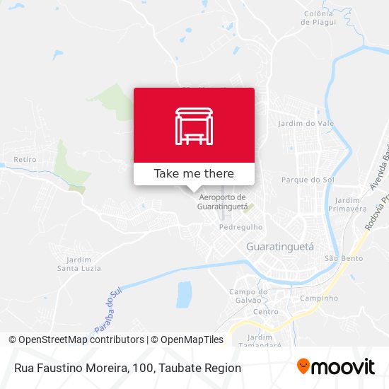 Mapa Rua Faustino Moreira, 100