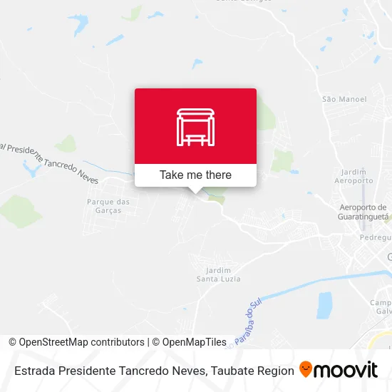 Estrada Presidente Tancredo Neves map